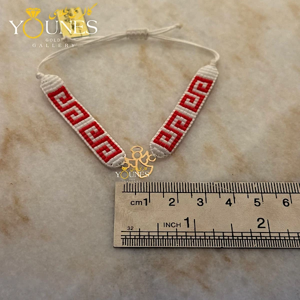 دستبند میوکی فرشته لیزری طلا